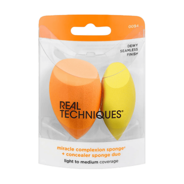 Real Techniques Miracle Complexion Sponge + Concealer Sponge Duo, 2 Count
